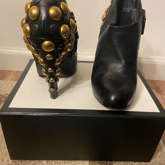 GUCCI Studded Booties Size 36.5 - Picture 4 of 5